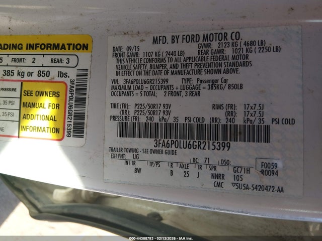 Ford Fusion Se