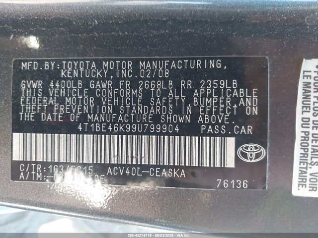 Toyota Camry Se