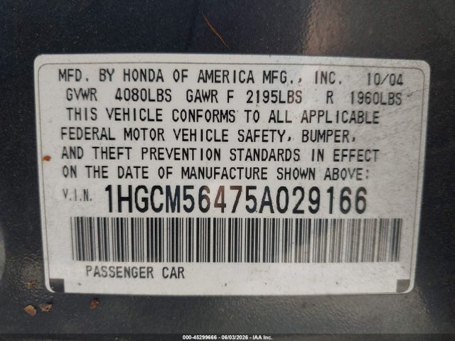 Honda Accord 2.4 Lx