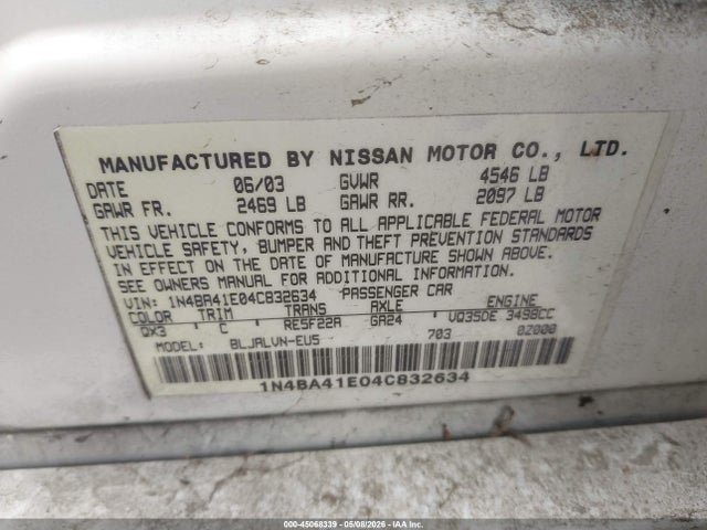 Nissan Maxima 3.5 Se