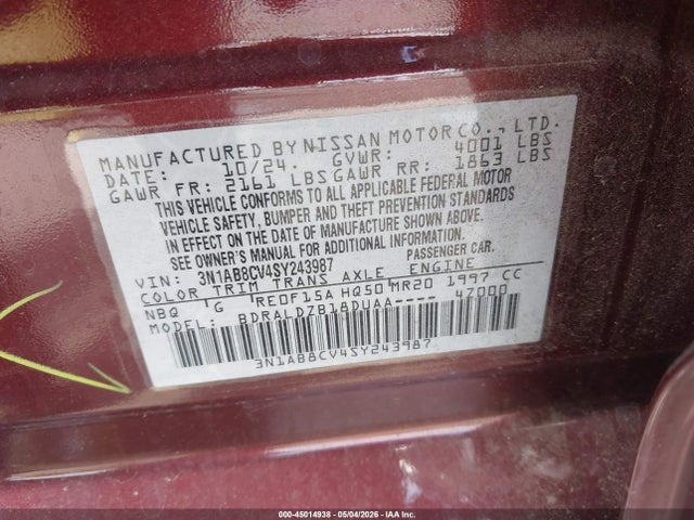 Nissan Sentra Sv