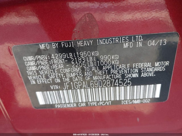 Subaru Impreza 2.0i Sport Premium