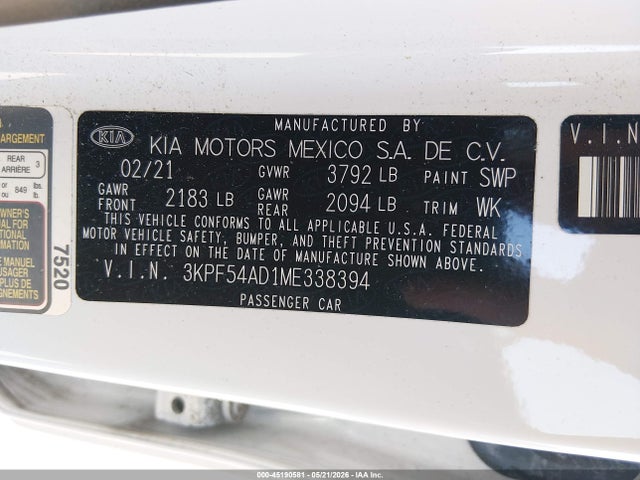 Kia Forte Ex