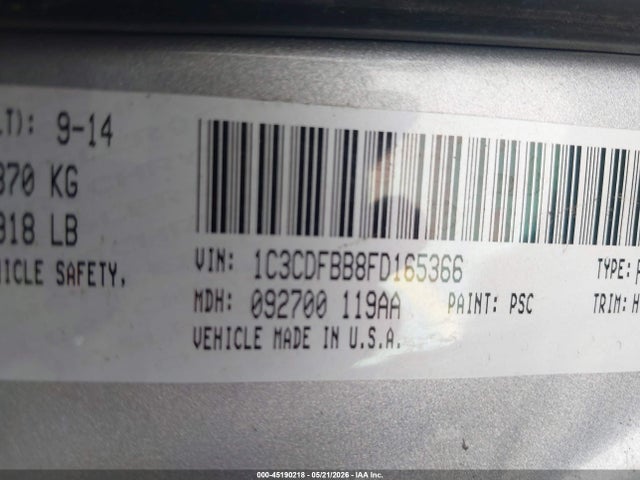 Dodge Dart Sxt