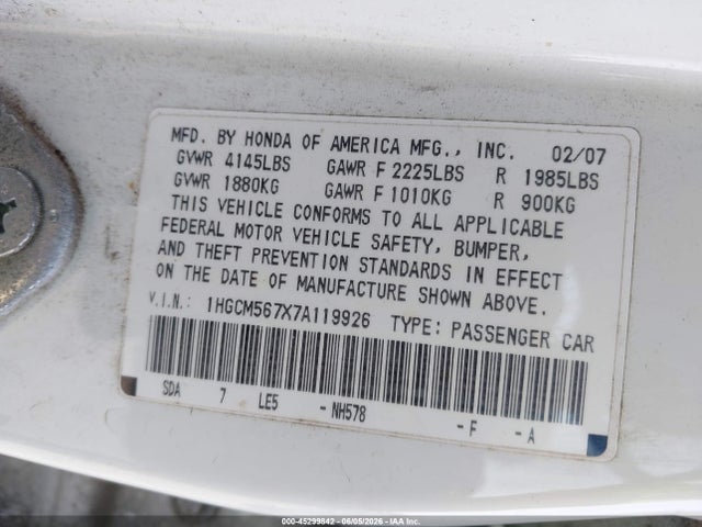 Honda Accord 2.4 Ex