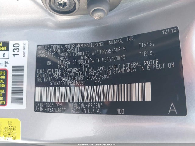 Toyota Sienna Se Premium 8 Passenger