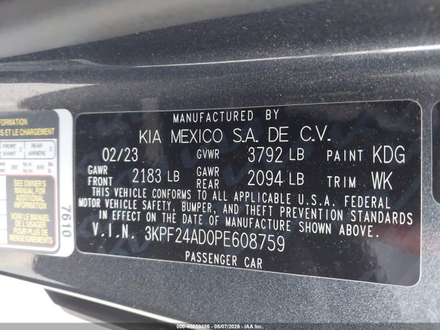 Kia Forte Lxs