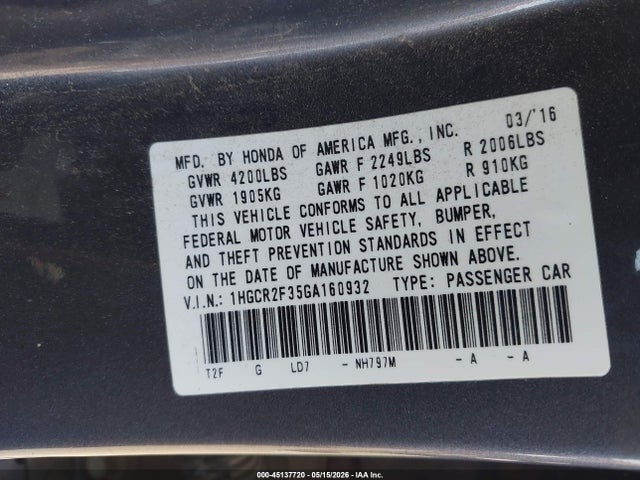 Honda Accord Lx