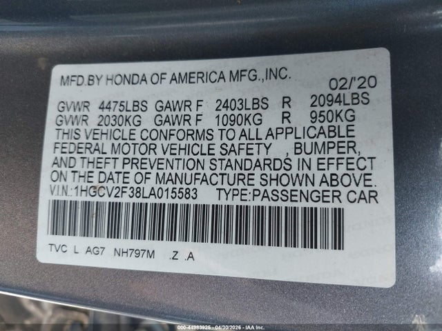 Honda Accord Sport 2.0t