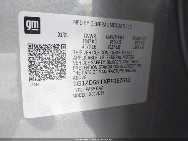 Chevrolet Malibu Fwd 1lt