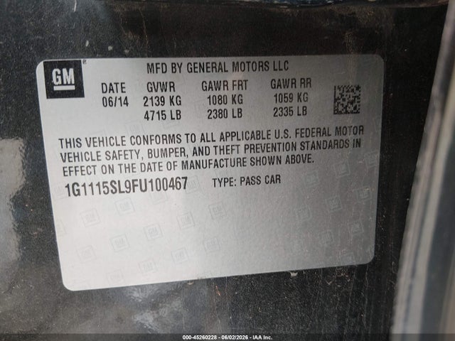 Chevrolet Impala 1lt