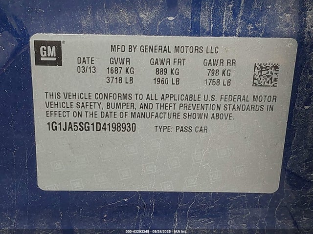 Chevrolet Sonic Ls Auto