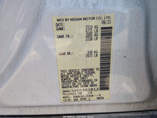 Nissan Altima 2.5 Sl