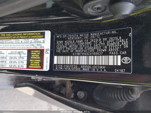 Toyota Camry Se Limited Edition