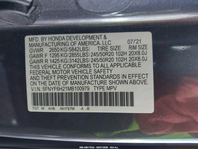 Honda Pilot Awd Special Edition