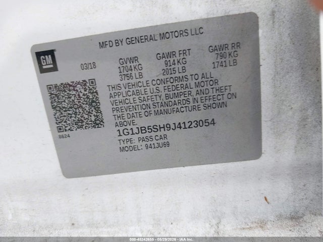 Chevrolet Sonic Ls Auto
