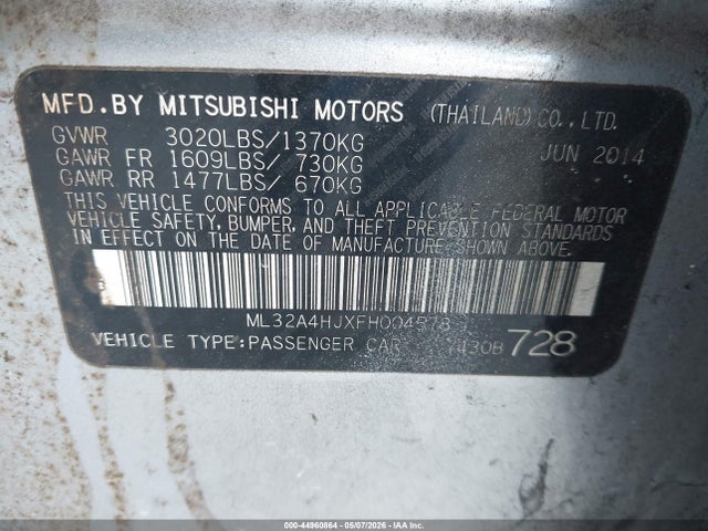Mitsubishi Mirage Es
