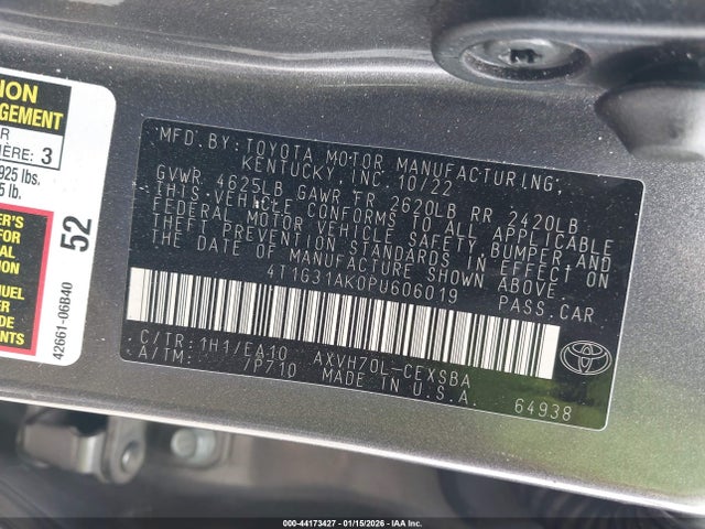 Toyota Camry Se Hybrid