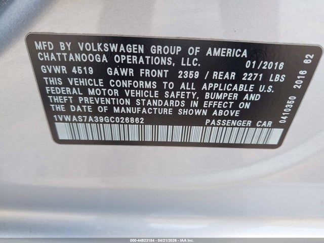 Volkswagen Passat 1.8t S