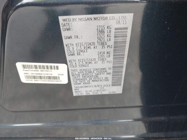 Nissan Pathfinder Platinum