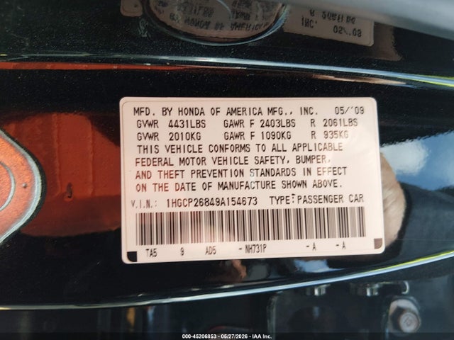 Honda Accord 2.4 Ex-l