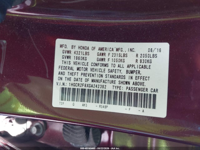 Honda Accord Ex-l
