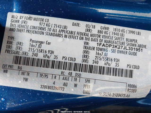 Ford Focus Se