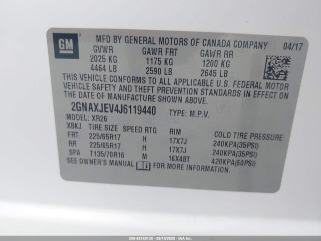 Chevrolet Equinox Lt