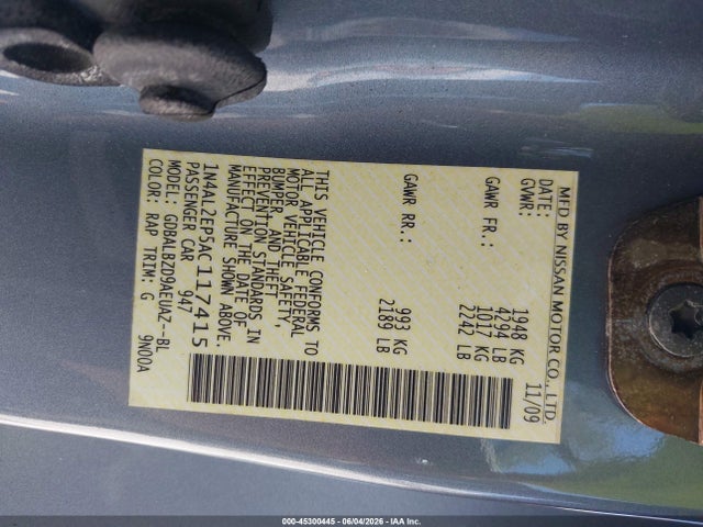 Nissan Altima 2.5 S