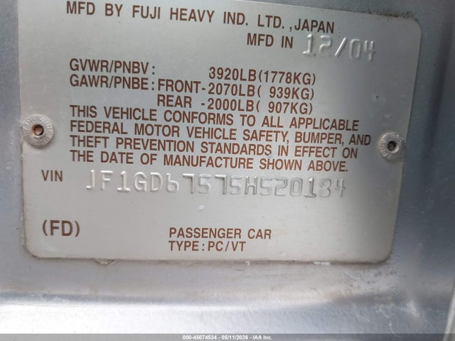 Subaru Impreza 2.5rs