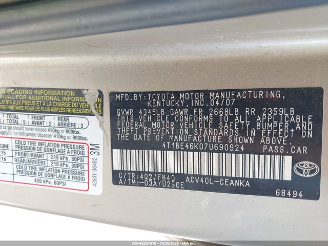 Toyota Camry Le