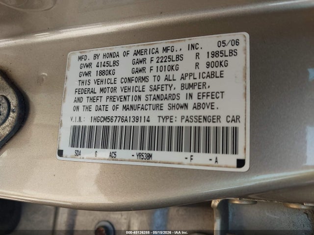 Honda Accord 2.4 Ex