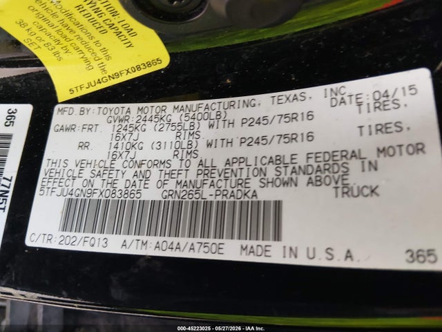 Toyota Tacoma Prerunner V6