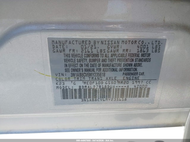 Nissan Sentra Sv Xtronic Cvt