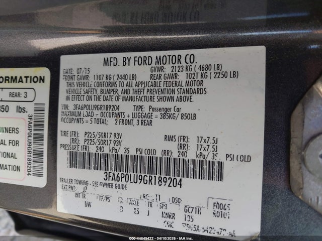 Ford Fusion Se