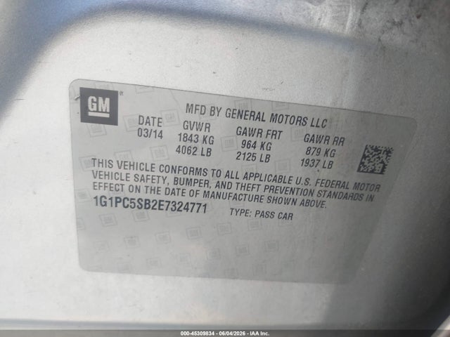 Chevrolet Cruze 1lt Auto
