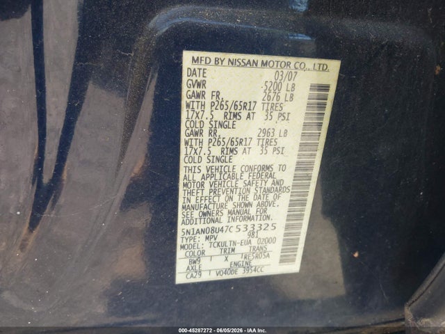 Nissan Xterra Se