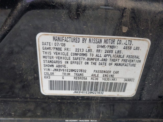 INFINITI G35 Journey