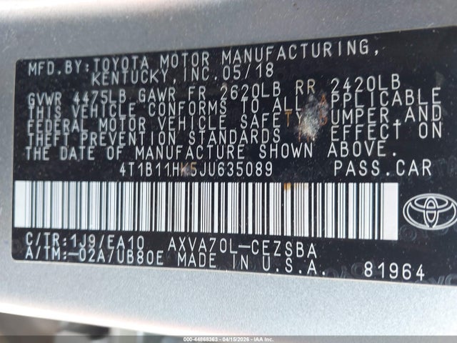 Toyota Camry Se