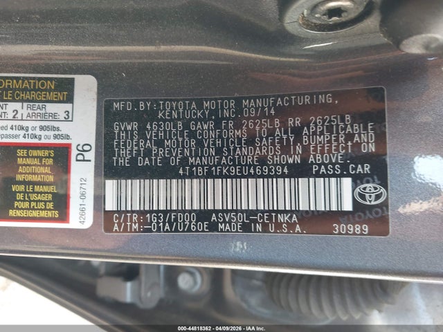 Toyota Camry Le