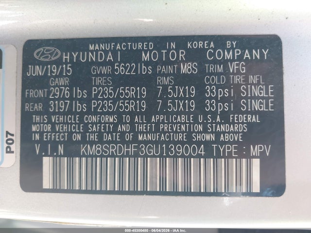 Hyundai SANTA FE Limited