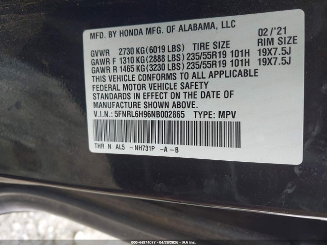 Honda Odyssey Elite