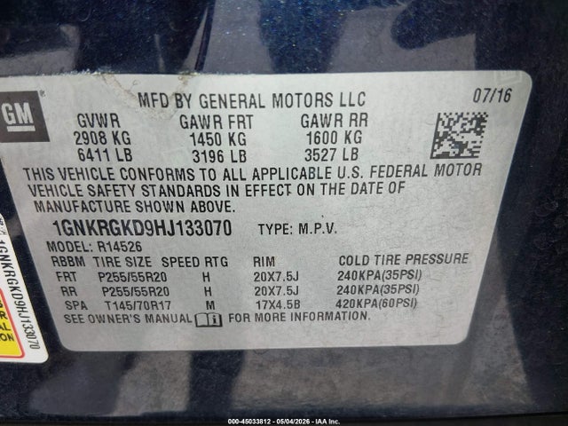 Chevrolet Traverse 1lt