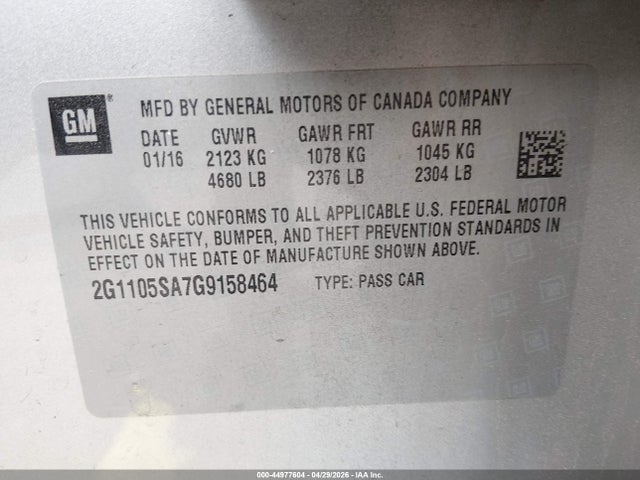Chevrolet Impala 1lt