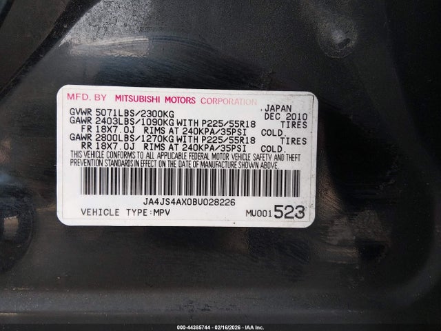 Mitsubishi Outlander Xls