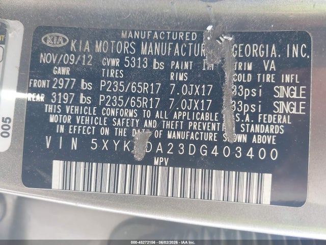 Kia Sorento Lx V6