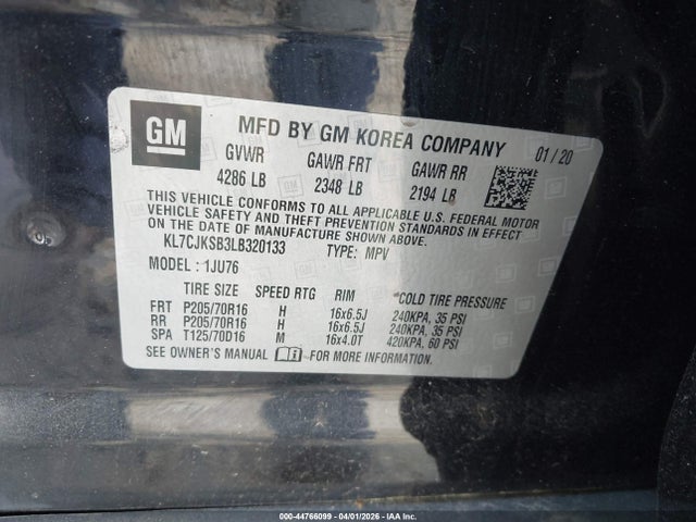 Chevrolet Trax Fwd Ls