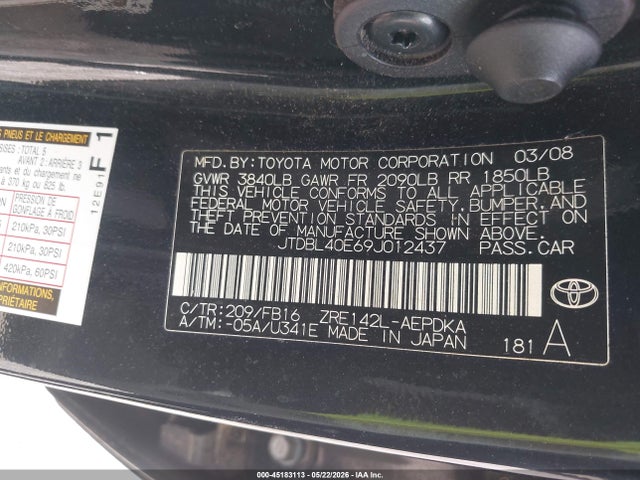 Toyota Corolla Le