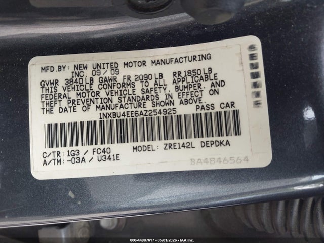 Toyota Corolla Le