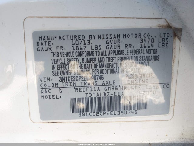 Nissan Versa Sv